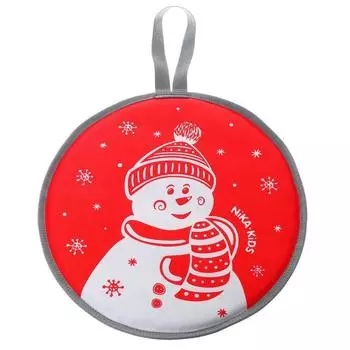 Ледянка со снеговиком, цвет красный