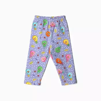 Леггинсы Bloom Baby Лампочки, р. 80 см, фиолетовый
