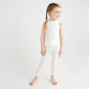 Леггинсы детские MINAKU: Home collection kids цвет экрю, рост 134 см