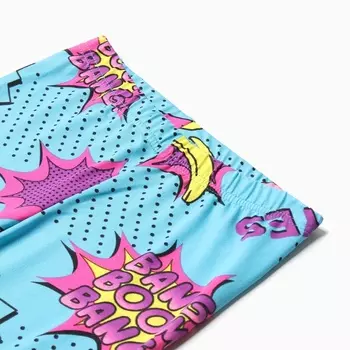 Леггинсы для девочек, цвет бирюзовый, рост 134 см