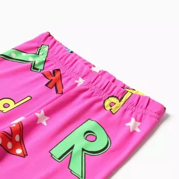 Леггинсы для девочек, цвет фуксия, рост 116 см