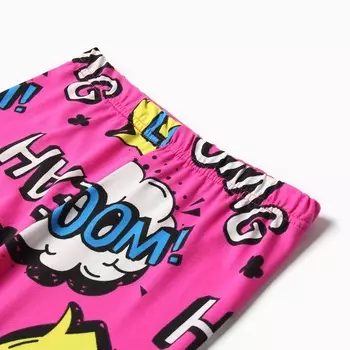 Леггинсы для девочек, цвет фуксия, рост 134 см