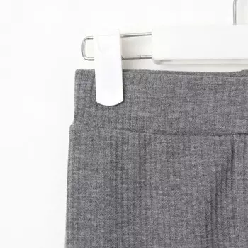 Леггинсы для девочек, цвет серый, рост 122-128см