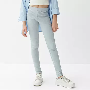 Легинсы для девочки MINAKU: Casual Collection KIDS, голубые, рост 140 см
