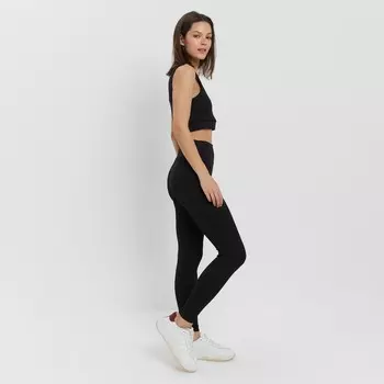 Леггинсы спортивные женские MINAKU цвет чёрный, размер 42