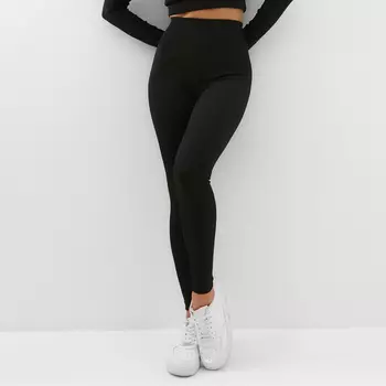 Леггинсы спортивные женские MINAKU цвет чёрный, размер 48