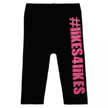 Леггинсы укороченные для девочки, рост 170 см, цвет чёрный, фуксия