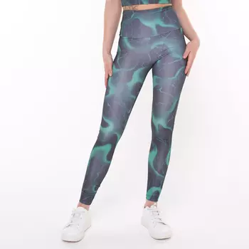 Леггинсы женские, цвет чёрный/гром, размер 44 (S)