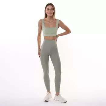 Леггинсы женские, цвет оливковый, размер 46