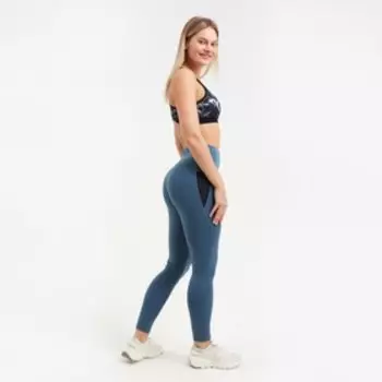 Леггинсы женские спортивные, цвет голубой, размер 48 (L)