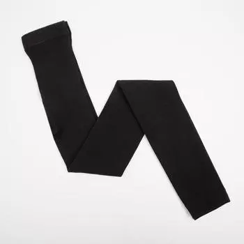 Леггинсы женские Velour 500 den микрофибра с начёсом, цвет чёрный, р-р 2/3