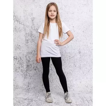 Легинсы для девочки, рост 146 см, цвет чёрный