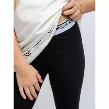 Легинсы для девочки, рост 152 см, цвет чёрный