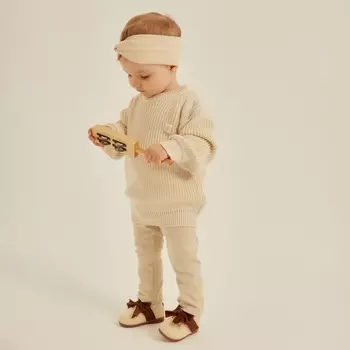 Леггинсы SL HOME, рост 80-86 см, бежевые