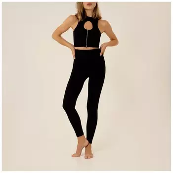 Легинсы спортивные, размер M, цвет черный