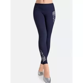 Легинсы женские, размер 46, рост 164 см, цвет navy