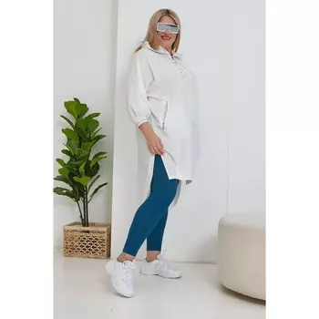 Легинсы женские, размер 62, цвет бирюзовый