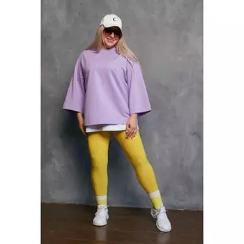 Легинсы женские, размер 62, цвет жёлтый