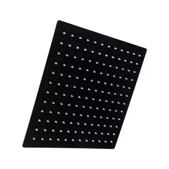 Лейка стационарная ZEIN Z2352, квадратная, 3030 см, 1 режим, нержавеющая сталь, черная