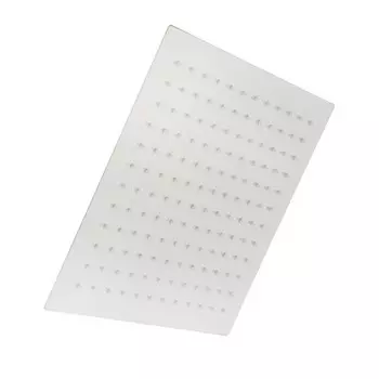 Лейка стационарная ZEIN Z32, квадратная, 3030 см, 1 режим, полированная нержавеющая сталь