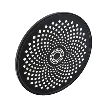 Лейка стационарная ZEIN Z3555. на шарнире, d=25 см, узор «цветок», чёрная