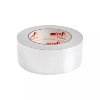 Лента алюминиевая Kraft Premium, клейкая, 50 мм х 50 м