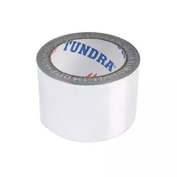 Лента алюминиевая ТУНДРА, клейкая, 25 мкм, 72 мм 25 м