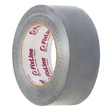 Лента армированная FixLine, стеклотканевая, серая, 48 мм 50 м