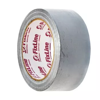 Лента армированная FixLine, стеклотканевая, серая, 48 мм 25 м