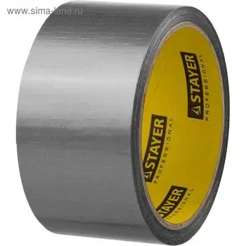 Лента армированная STAYER 12080-50-10, универсальная, влагостойкая, 48 мм 10 м, серебристая