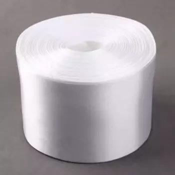 Лента атласная, 100 мм, 100±5 м, белая