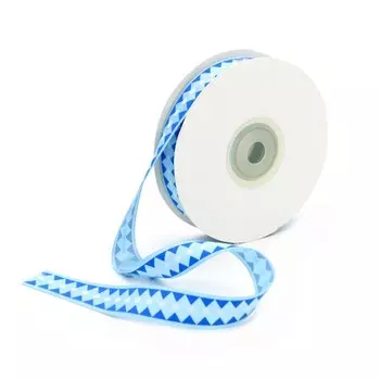 Лента атласная, 15ммx22,5м (синий)