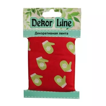 Лента атласная 25ммx3м (красный)