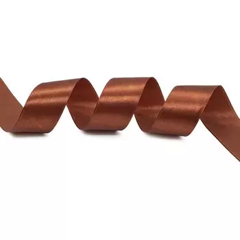 Лента атласная 3,8смx22,86м (074 медно-коричневый)