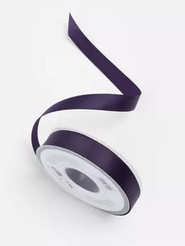 Лента атласная TEIRA, двухсторонняя, 20 мм, 25±1 м, фиолетовая №476