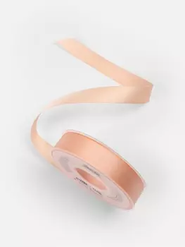 Лента атласная TEIRA, двухсторонняя, 20 мм, 25±1 м, бежевая №0714