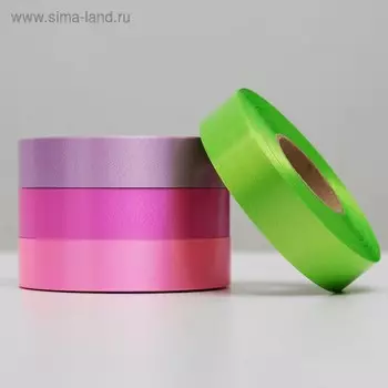 Лента для декора и подарков, 2 см х 45 м, МИКС