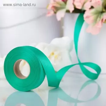 Лента для декора и подарков, ярко-зелёный, 2 см х 45 м