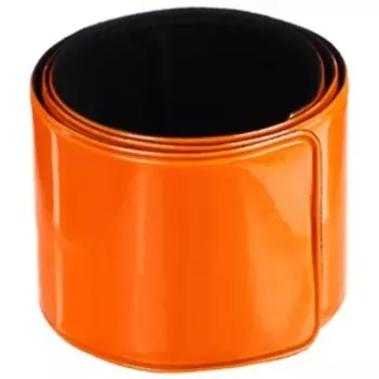 Лента Dream Bike, светоотражающая, 30х340мм, на ногу/руку, самозатягивающаяся, цвет оранжевый