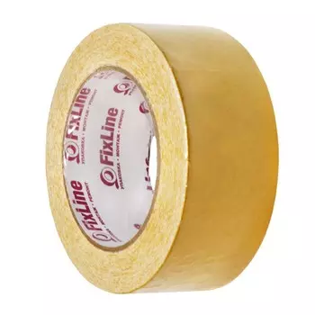 Лента двусторонняя FixLine, на тканевой основе, 48 мм 25 м