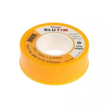 Лента ФУМ TIM MB1012-030gas, для газа, 12 мм х 0,075 мм х 10 м