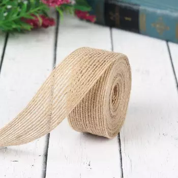 Лента текстильная, 25 мм, 4,5 ± 0,5 м, цвет бежевый