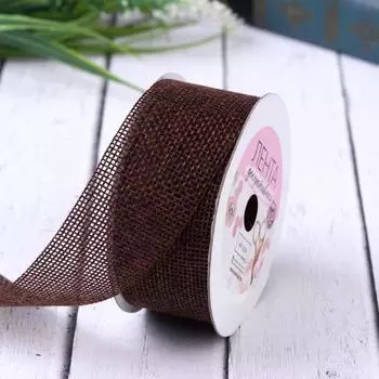 Лента текстильная, 30 мм, 4.5±0.5 м, коричневая