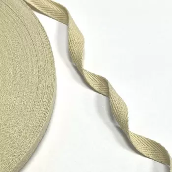 Лента киперная, ширина 1 см, цвет слоновая кость