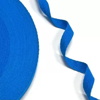 Лента киперная, ширина 1 см, цвет васильковый