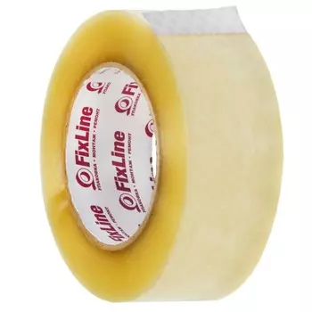 Лента клейкая FixLine, прозрачная, 48 мм 175 м