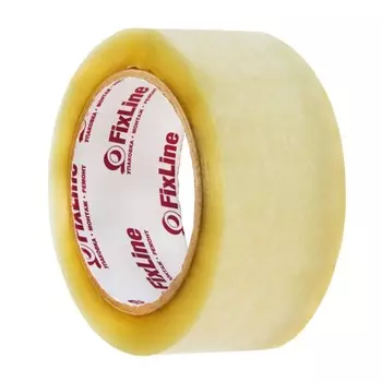 Лента клейкая FixLine, прозрачная, 48 мм 95 м