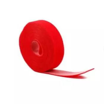 Лента-липучка многоразовая REXANT 5 м х 20 мм, красная, 1 шт.