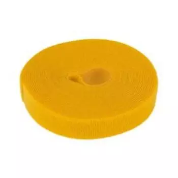 Лента-липучка многоразовая REXANT 5 м х 20 мм, желтая, 1 шт.