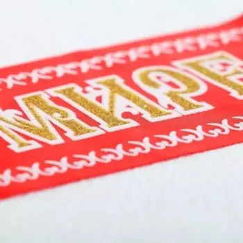 Лента "Лучший в мире дедушка", атлас, красный, 3D